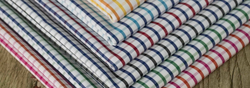 polyester cotton checks